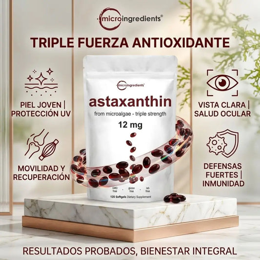 ASTAXANTHIN -  El antioxidante natural más poderoso