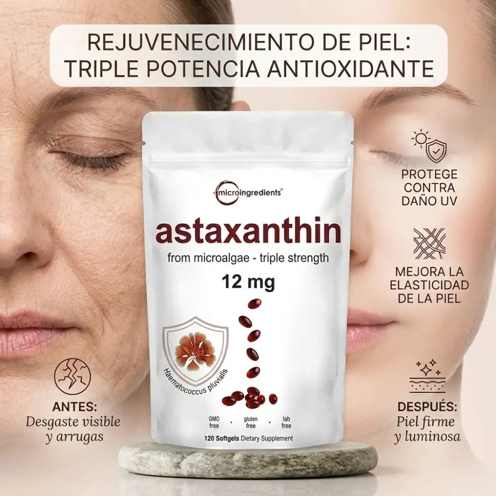 ASTAXANTHIN -  El antioxidante natural más poderoso