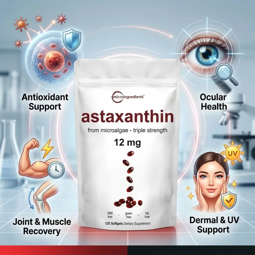 ASTAXANTHIN -  El antioxidante natural más poderoso