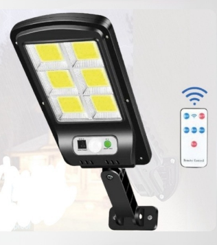 Lámpara solar con sensor d presencia LED